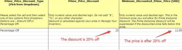 Prime Exclusive discounts,  Discounts