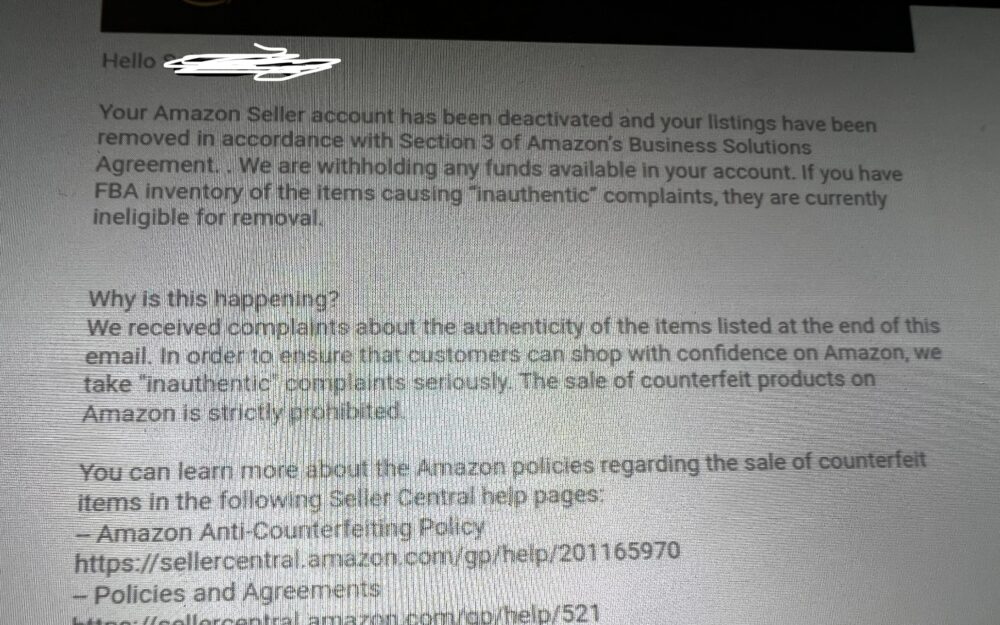 Tips for avoiding Authenticity Customer Product Condition Complaints on Amazon