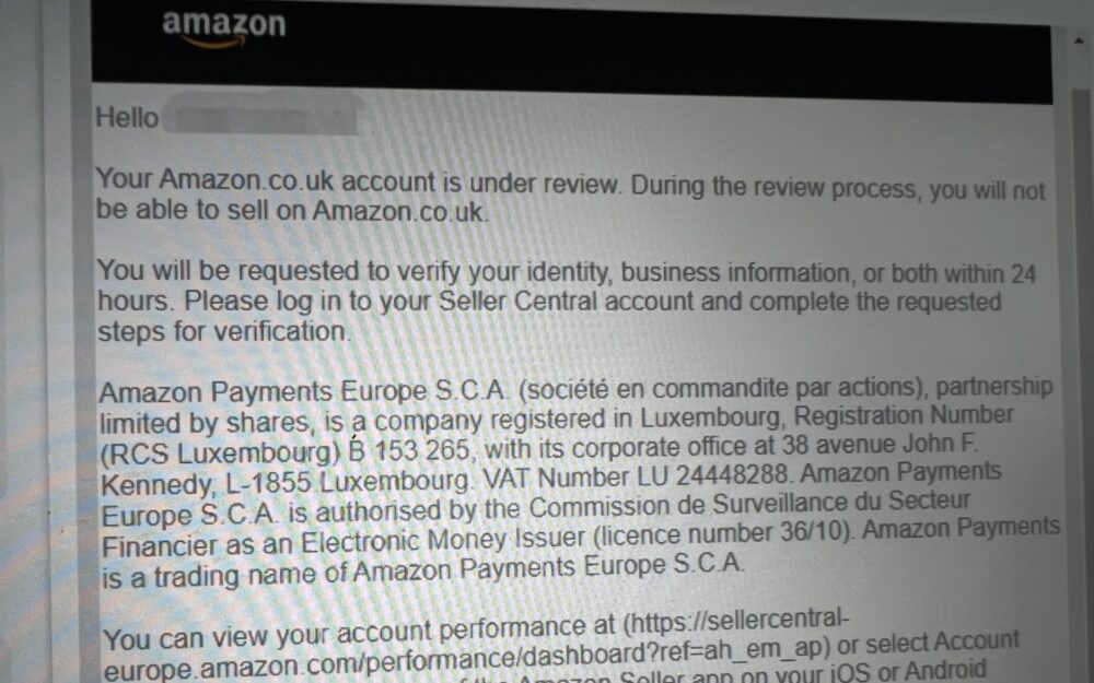 Common reasons for Amazon Seller Account Review