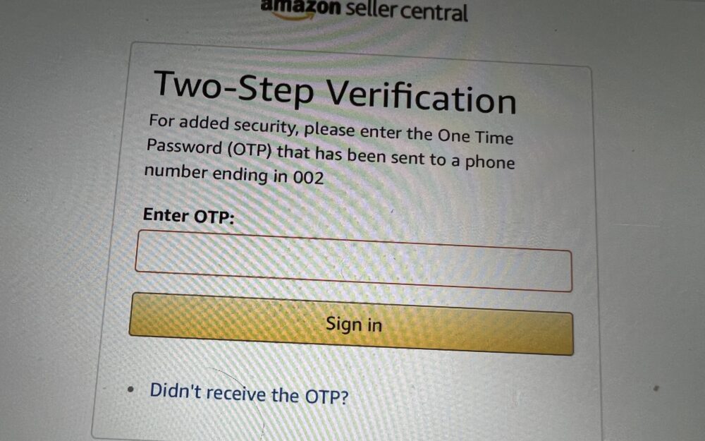 Tips on how to get well your Amazon Vendor Account when Two Step Verification Fails – Vendor Union