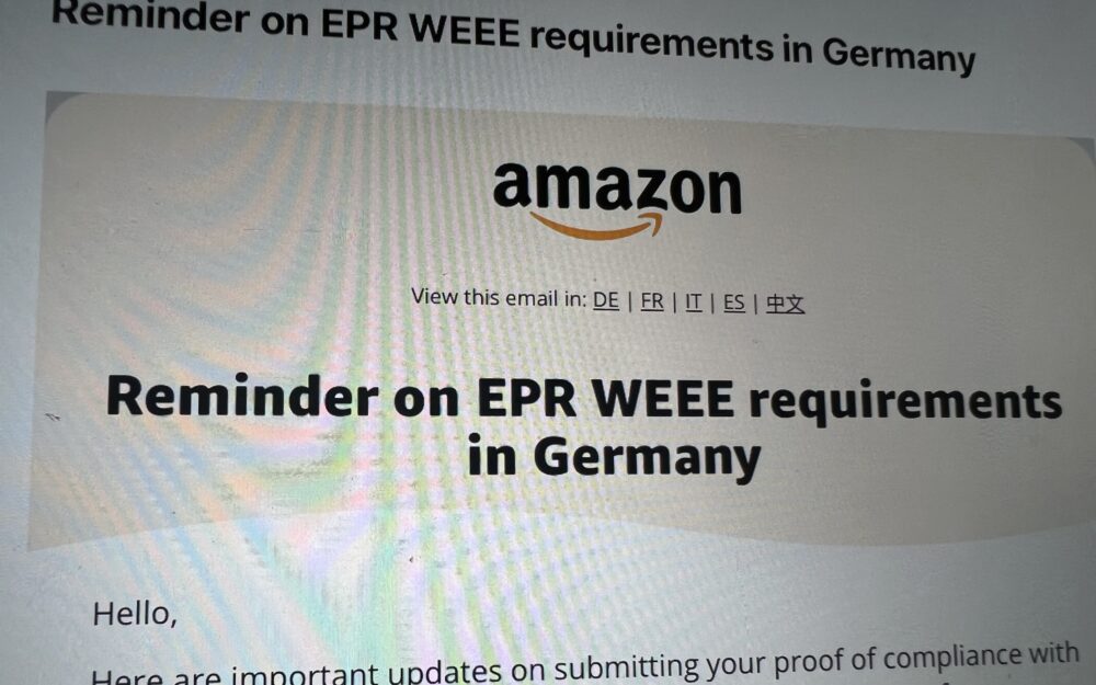 Compliance with Extended Producer Responsibility (EPR) Obligations for WEEE in Germany