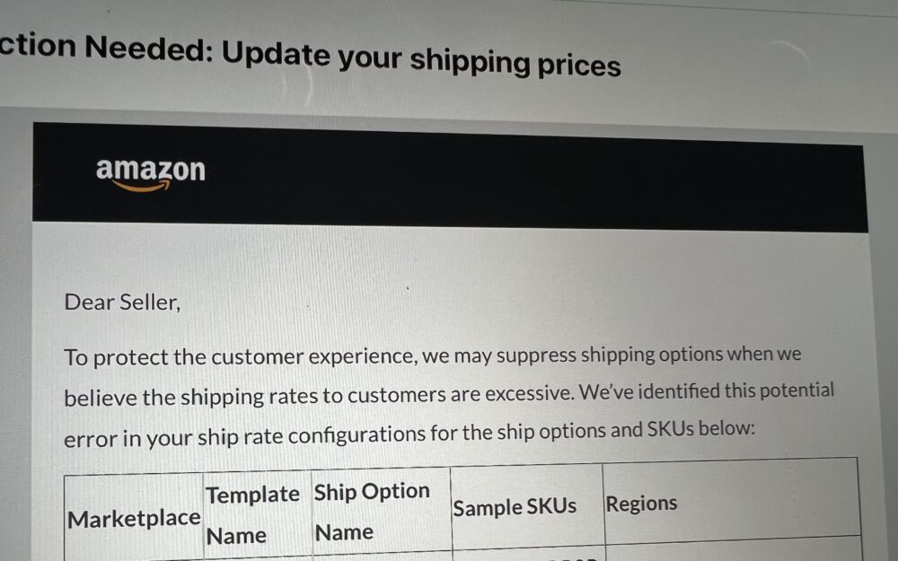 Action Needed: Update your shipping prices – Explained